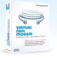 Virtual Null Modem - Two virtual serial ports connected with each other via virtual null modem cable